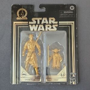 STAR WARS Hasbro Darth Maul Yoda The Phantom Menace GOLD Commemorative Edition